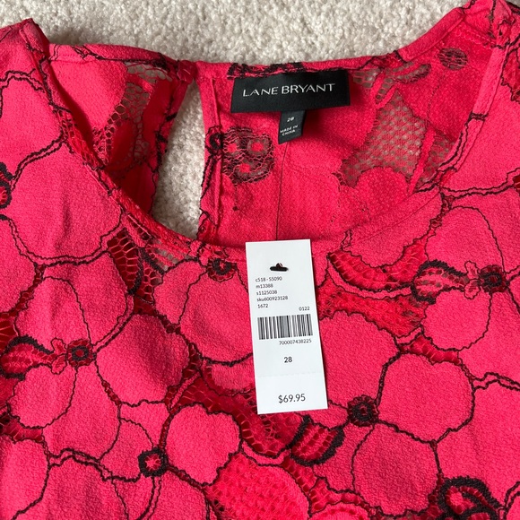 Sheer flower blouse from Lane Bryant. Size 28 - Picture 3 of 4